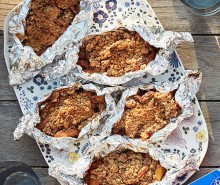 Foil Packet Peach Crisp