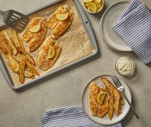 Sheet Pan Fish and Chips