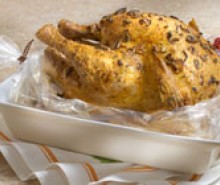Golden Herbed Turkey with Shallots