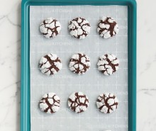 Mexican Chocolate Crinkle Cookies