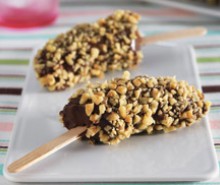 Nutty Chocolate Banana Pops