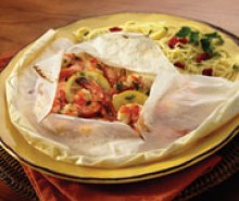 Shrimp en Papillote