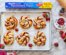 Strawberry and Cream Rolls