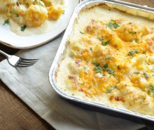 Roasted Cauliflower with Cheese Sauce