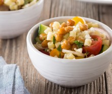 Chickpea, Tomato, and Feta Pasta Salad