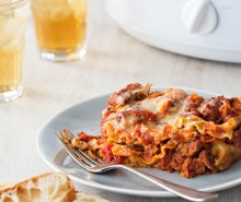Easy Slow Cooker Sausage Lasagna