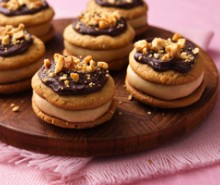 Fudgy Peanut Butter Sandwich Cookies