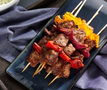 Grilled Beef &amp; Pepper Kabobs