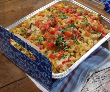 Tomato Basil Macaroni and Cheese