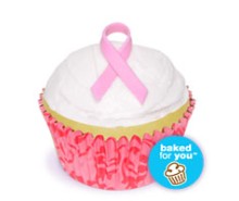 Pink Ribbon Cupcakes