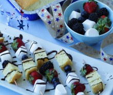 Orange Pound Cake Skewers