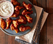 Crispy Baked Moroccan Chicken Wings with Yogurt Dip