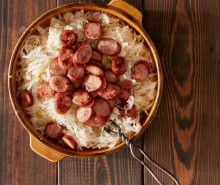 Roasted Sausage and Sauerkraut