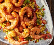 Grilled BBQ Shrimp with Citrus Corn Salad