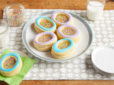 Stained Glass Easter Egg Cookies 
