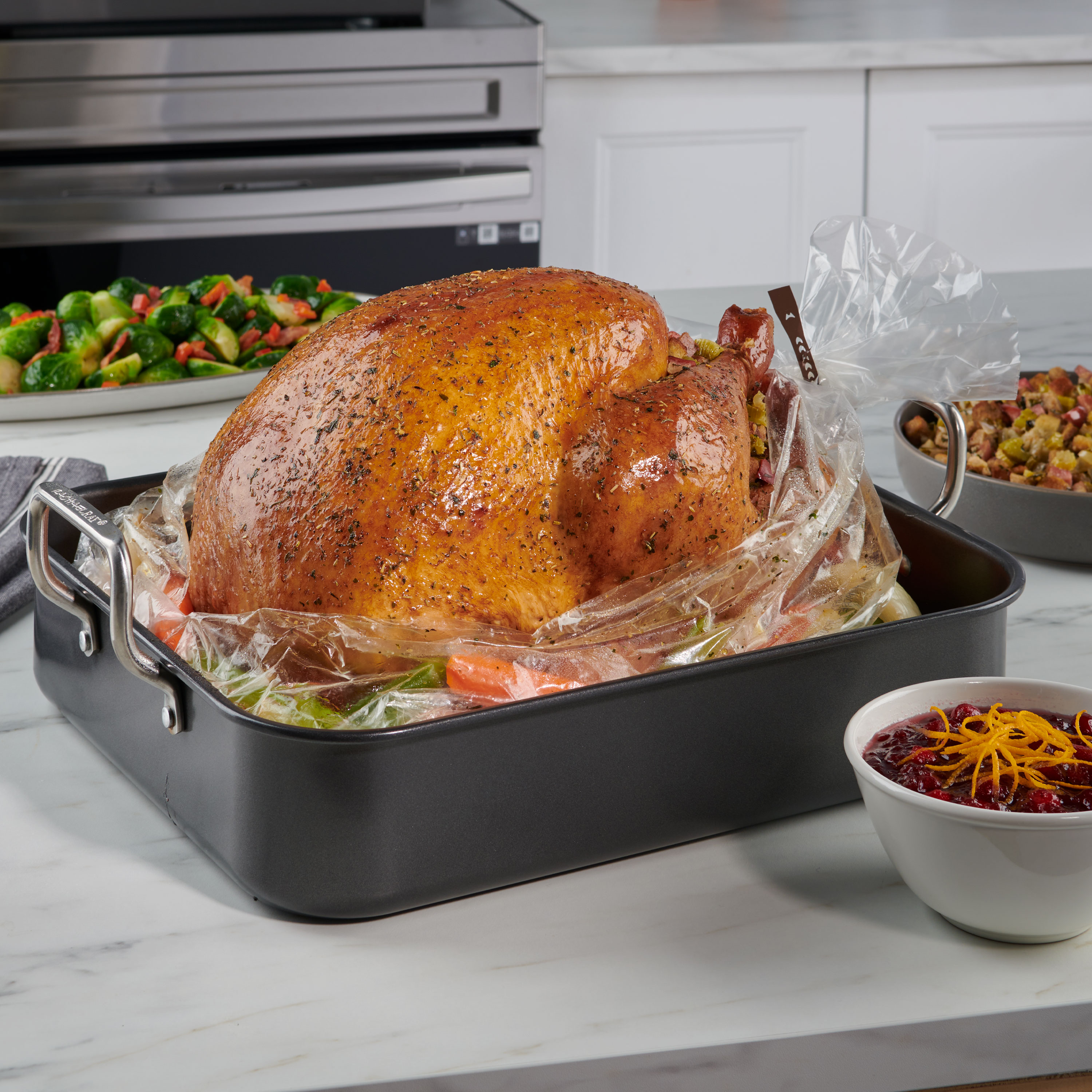 thumbnail interactive-video image 1 of Sealapack 2 Large Roasting Turkey Bags - Clear Oven Bags For Meat, Chicken, Veggies (Easy Clean, Traditional Style) 1 of 5